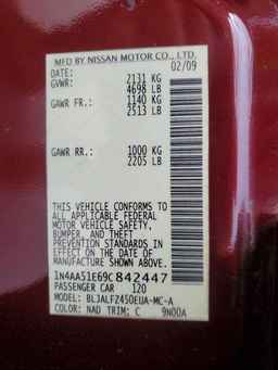 2009 NISSAN Maxima