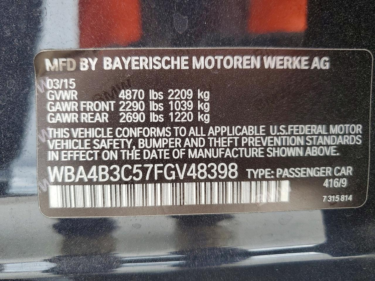 2015 BMW 4 Series