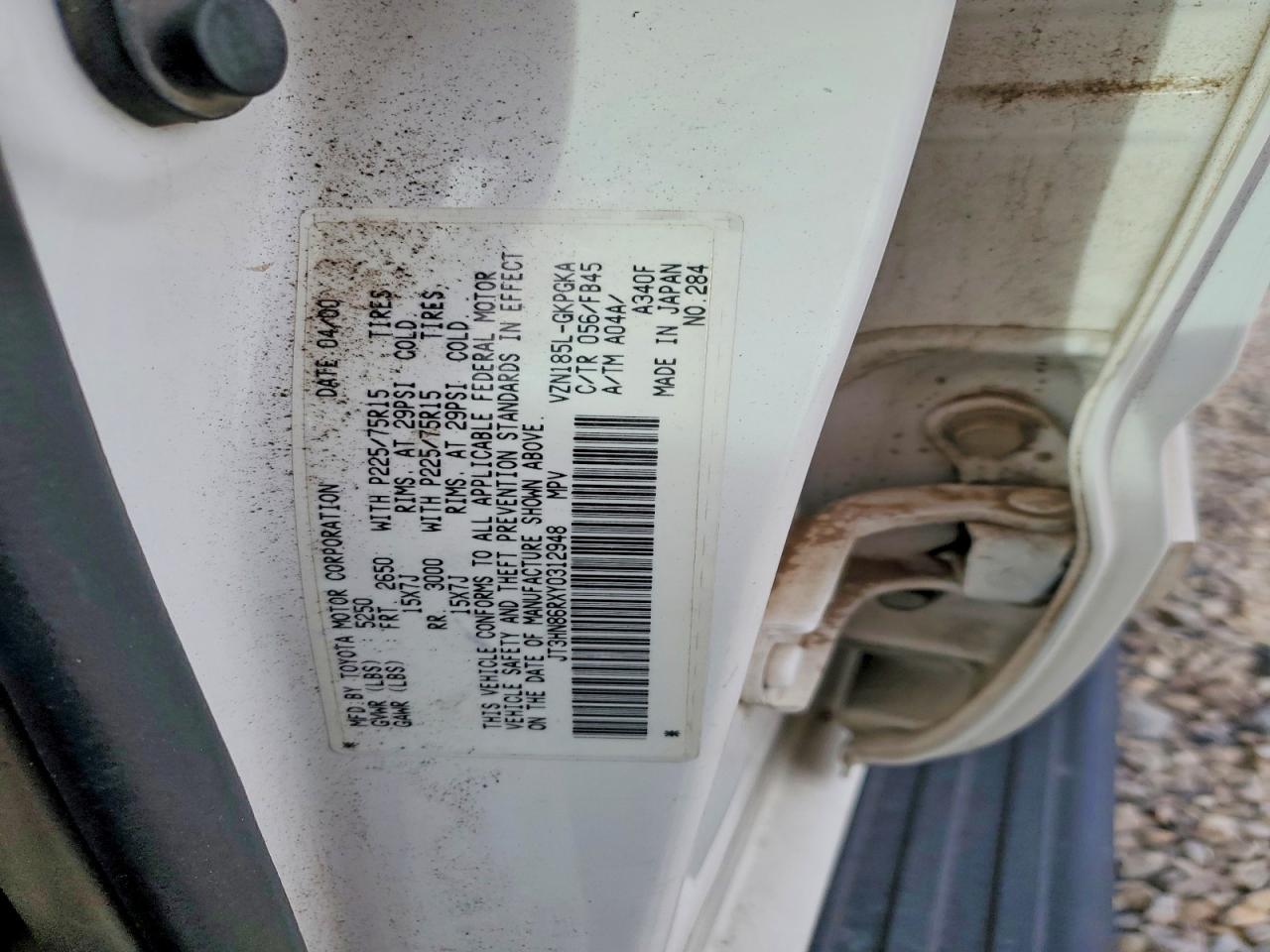 2000 TOYOTA 4Runner