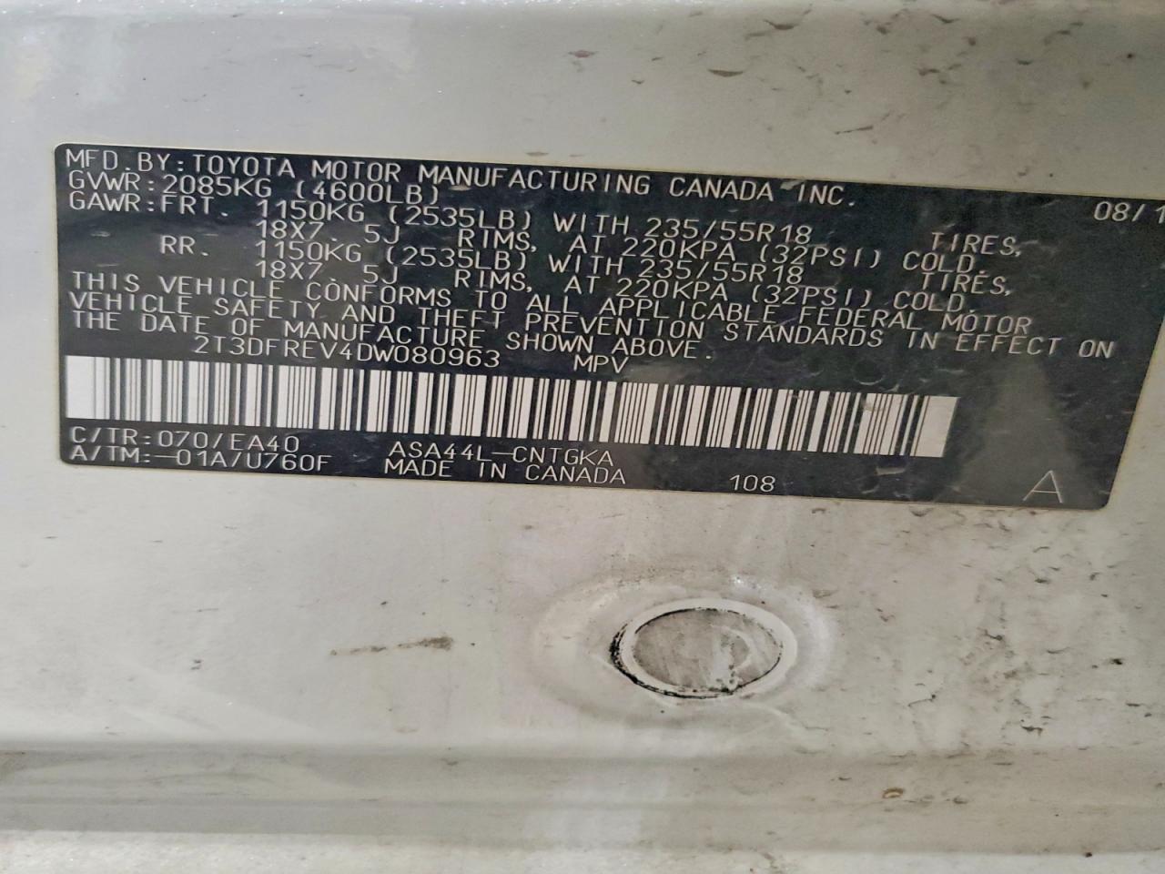 2013 TOYOTA RAV4