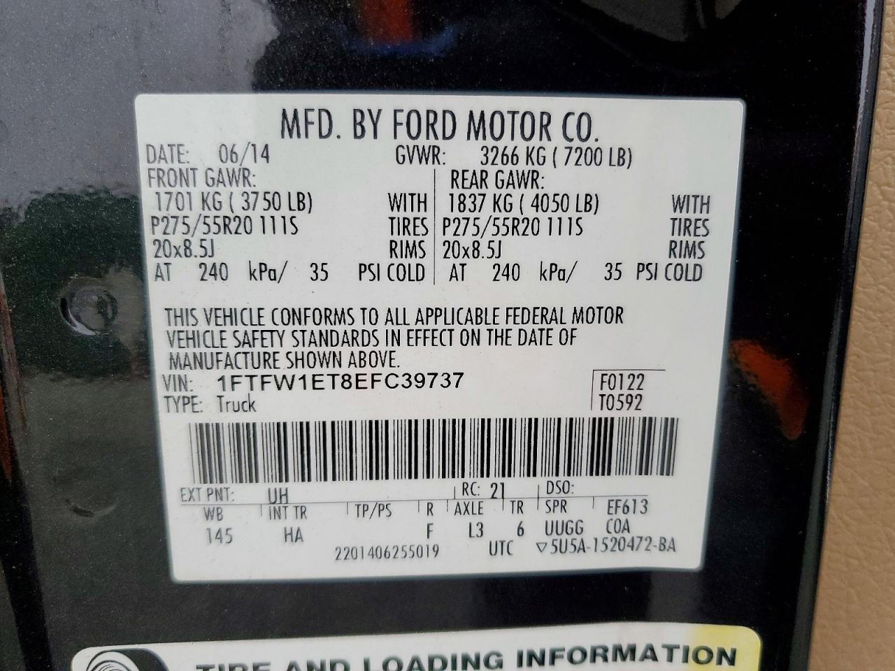 2014 FORD F-150