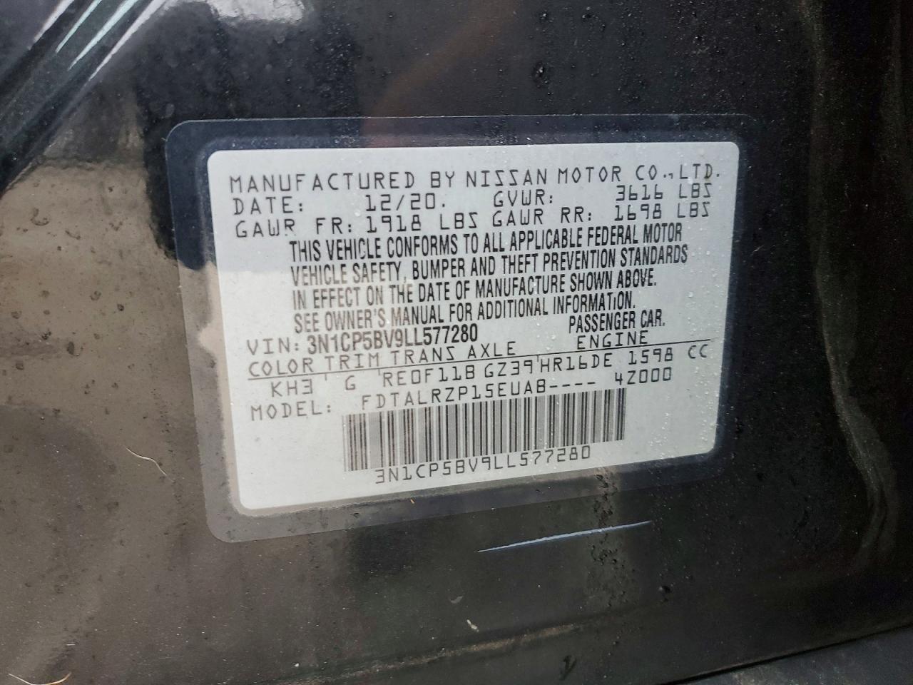 2020 NISSAN KICKS