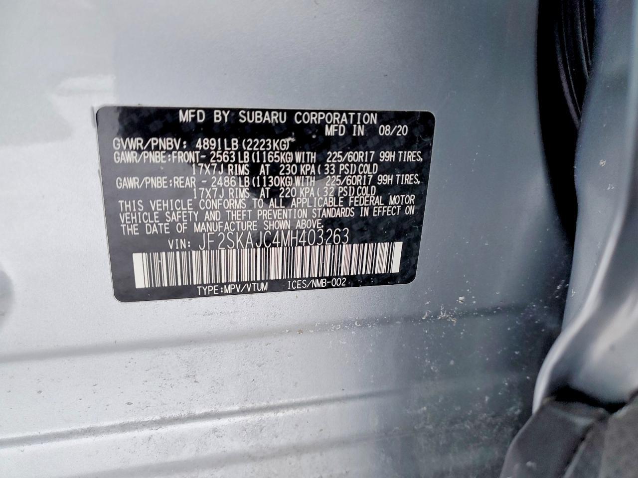 2021 SUBARU FORESTER