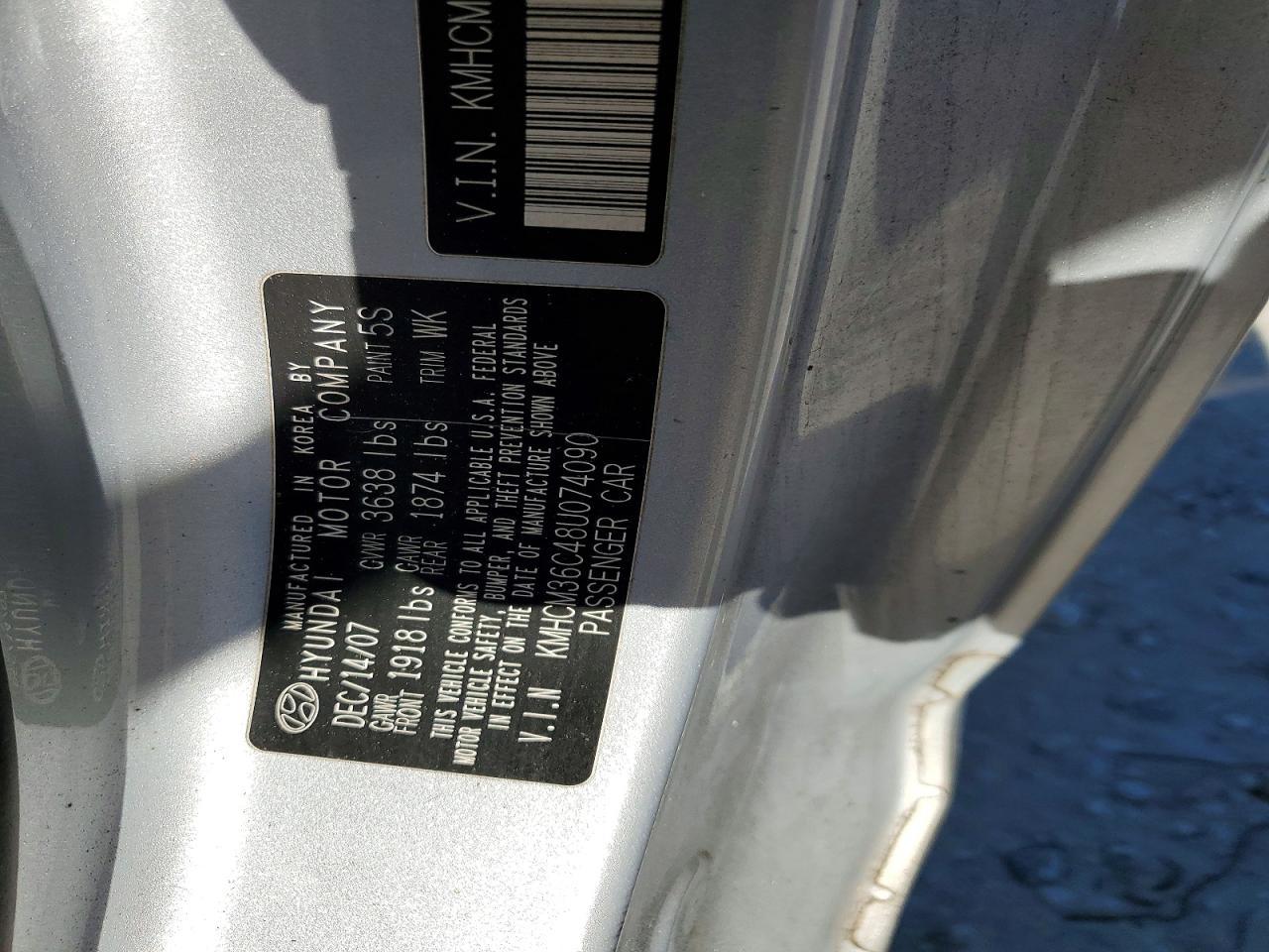 2008 HYUNDAI ACCENT