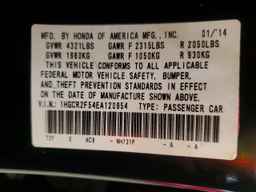 2014 HONDA ACCORD