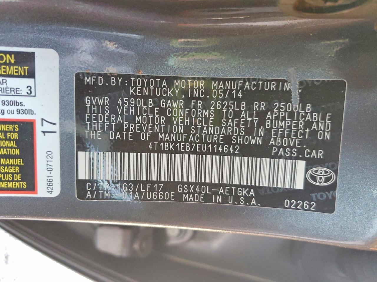 2014 TOYOTA Avalon