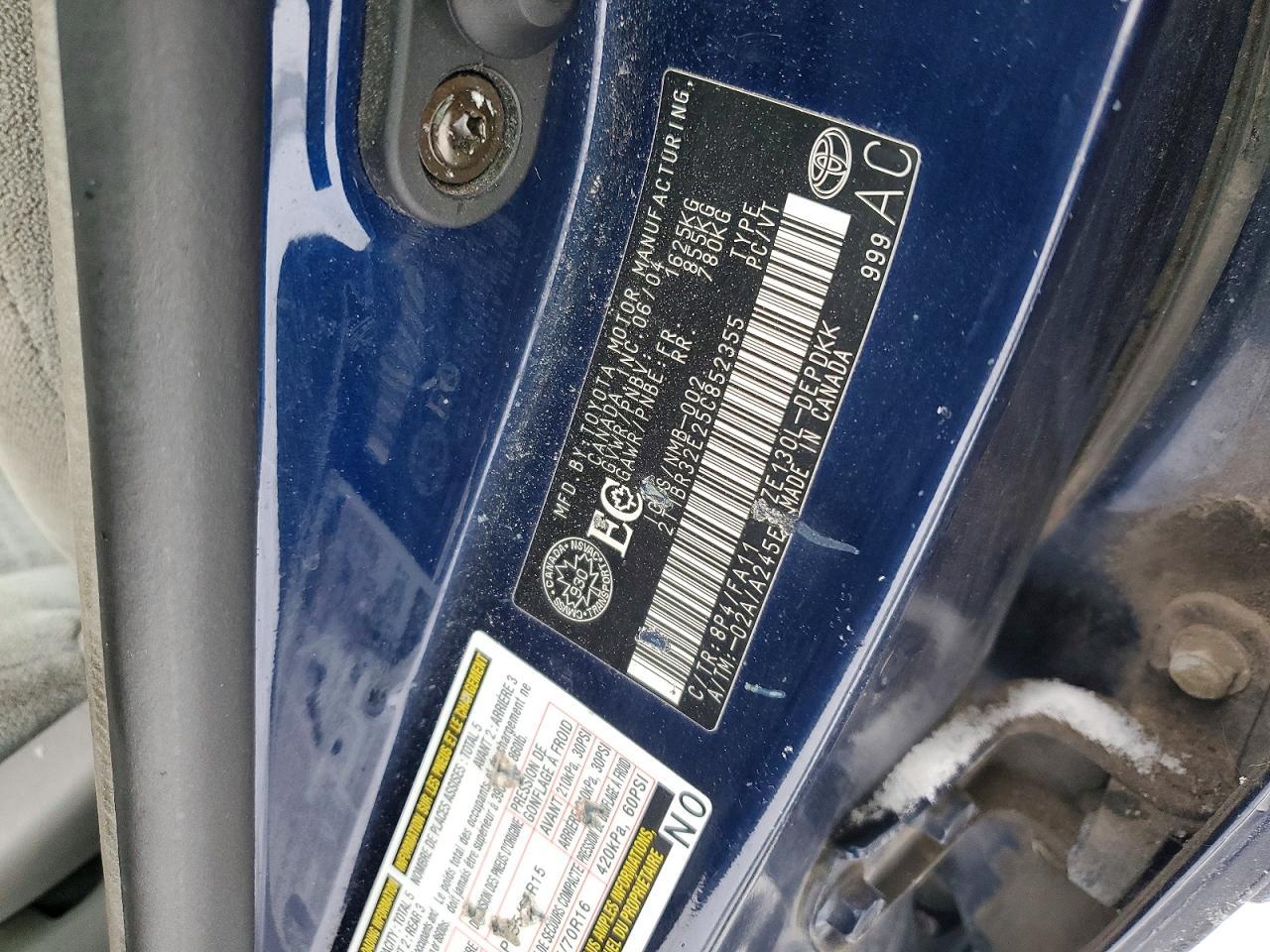 2005 TOYOTA COROLLA