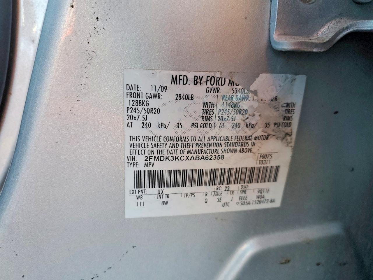 2010 FORD EDGE