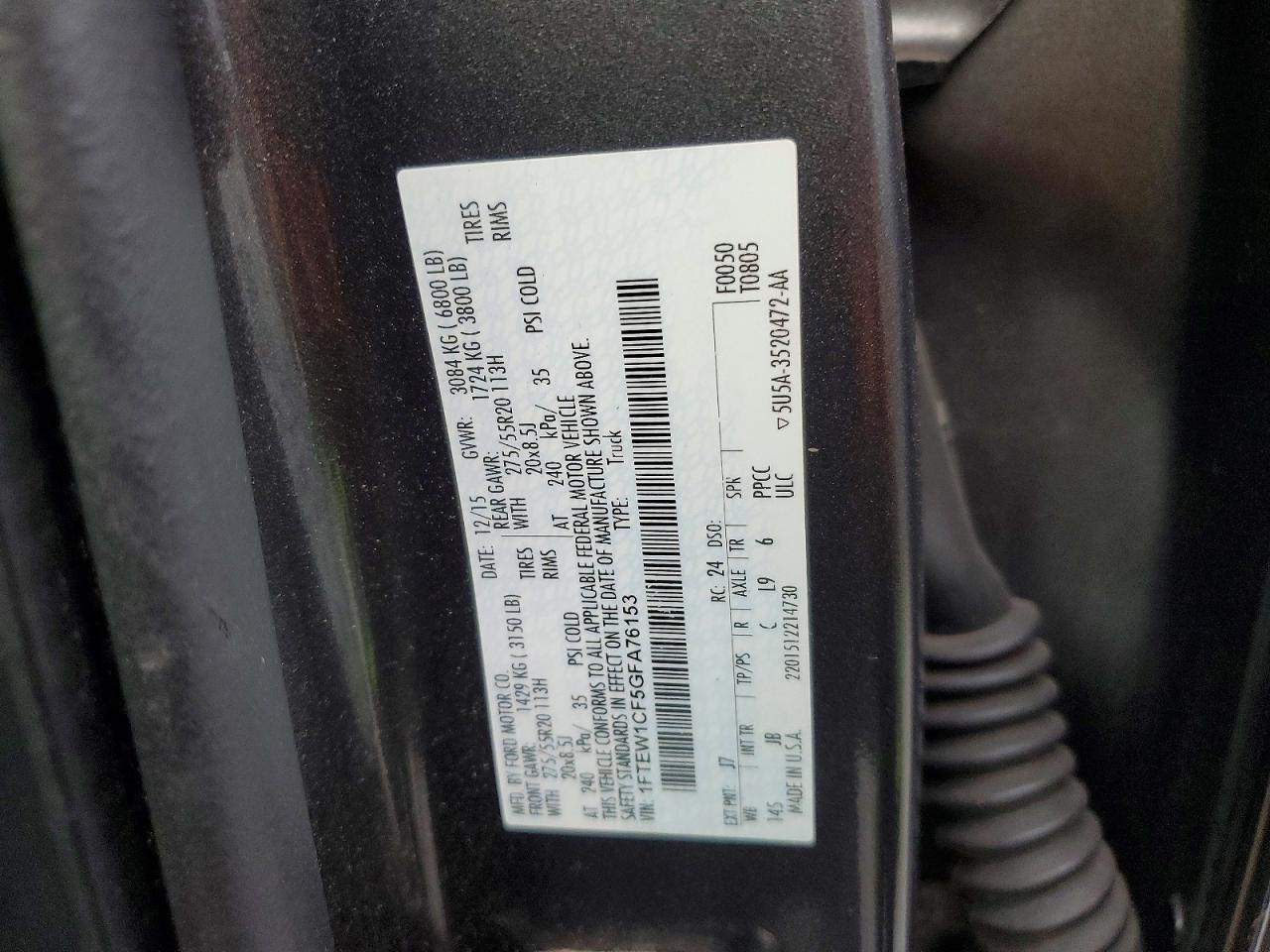 2016 FORD F-150