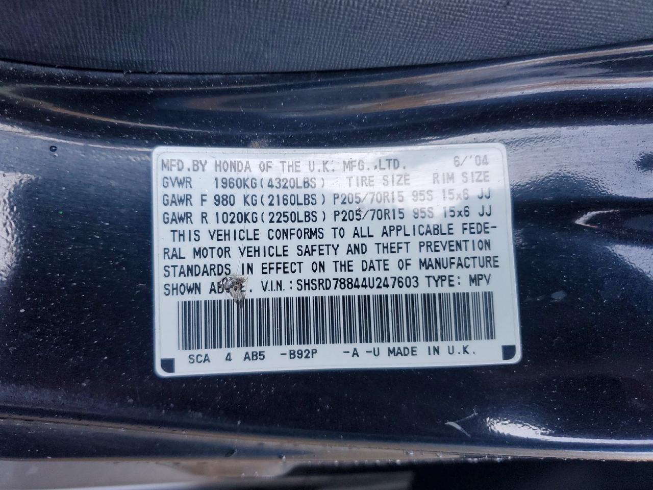 2004 HONDA CR-V