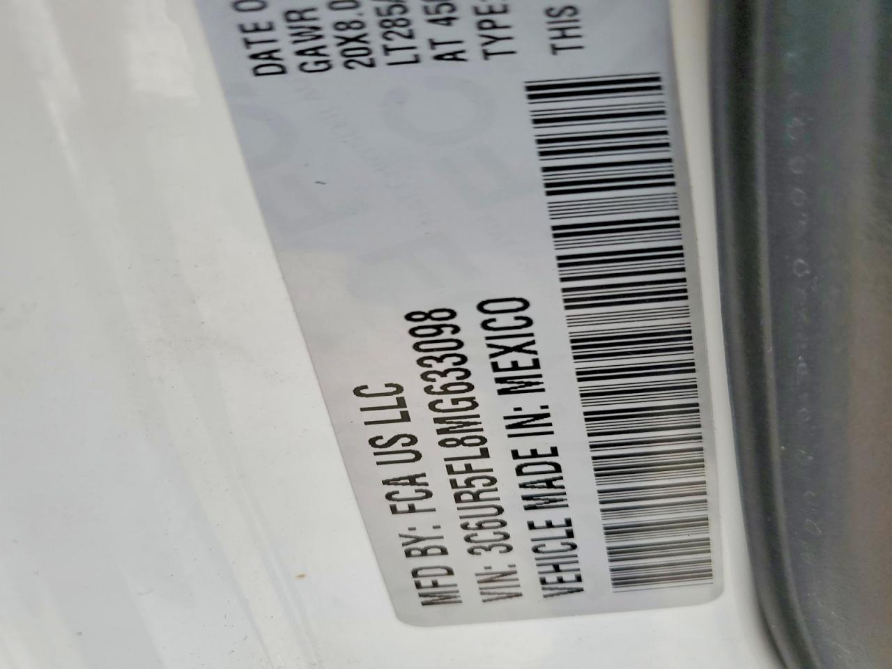 2021 RAM 2500
