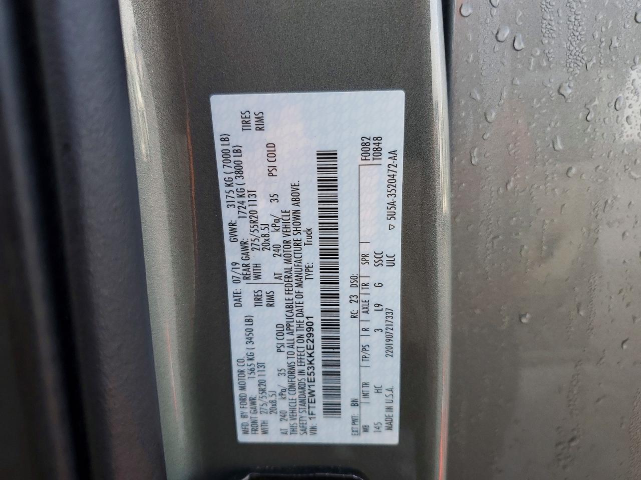 2019 FORD F-150
