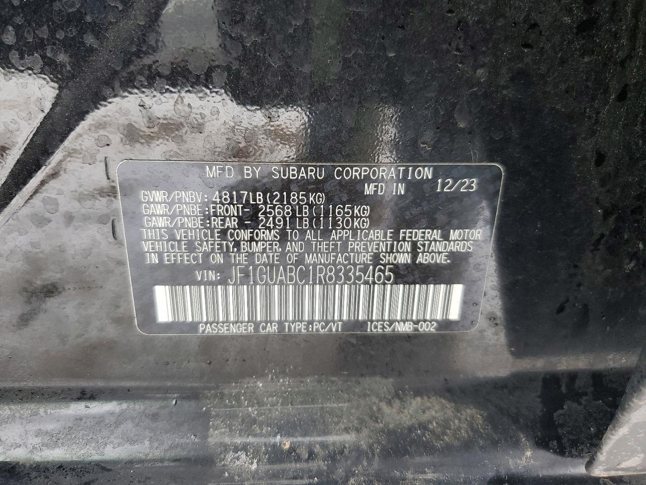 2024 SUBARU IMPREZA