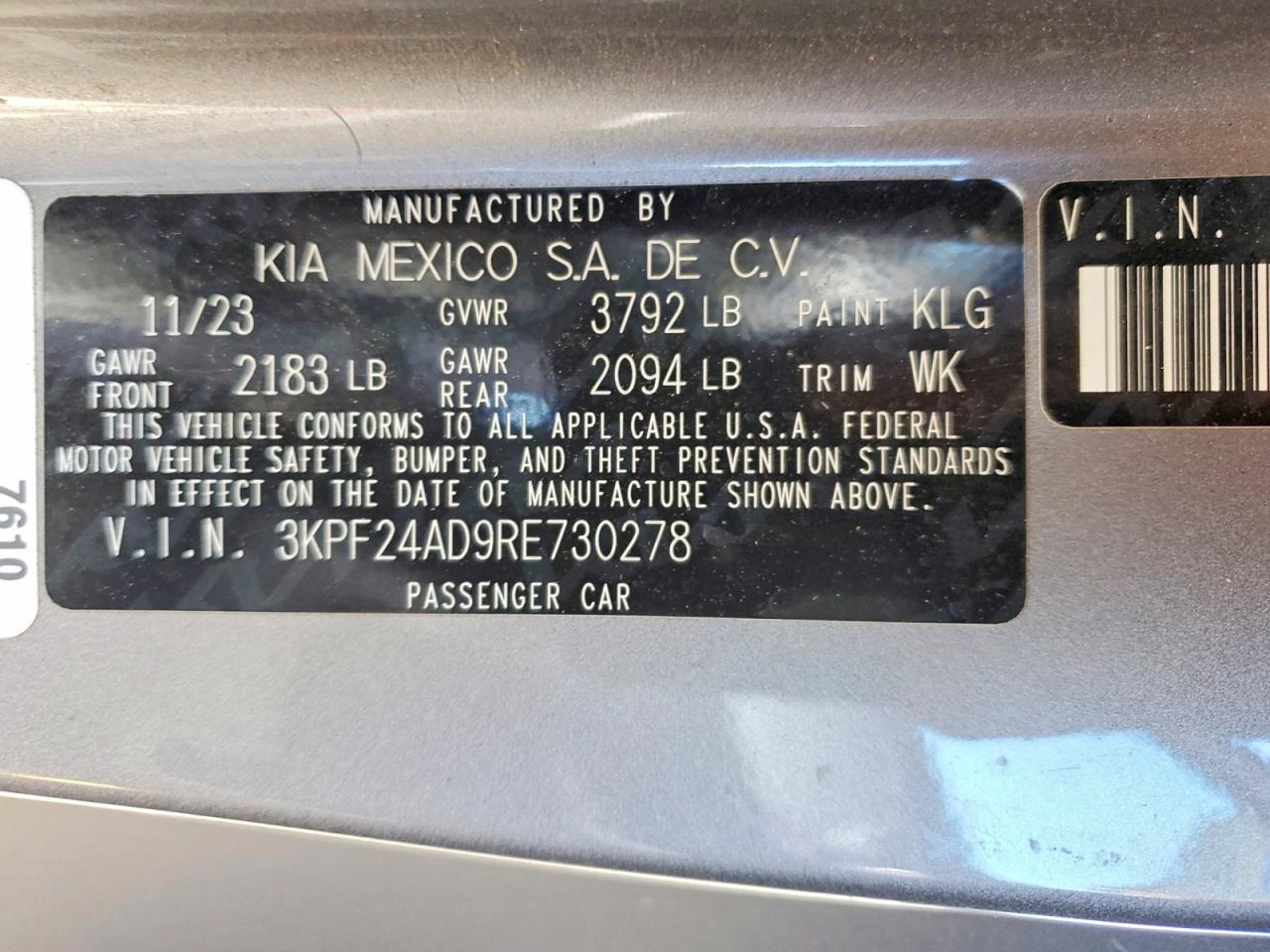 2024 KIA FORTE