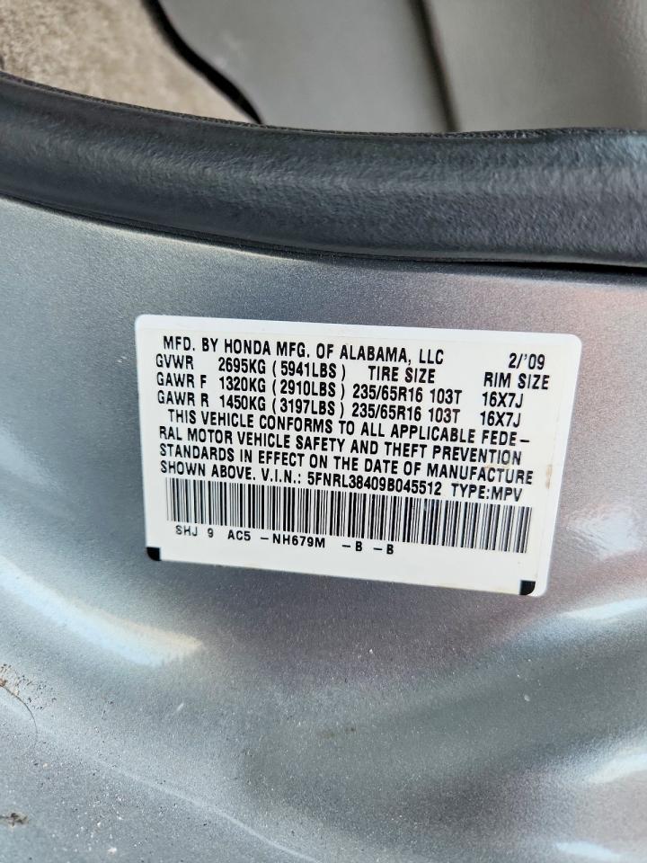 2009 HONDA ODYSSEY