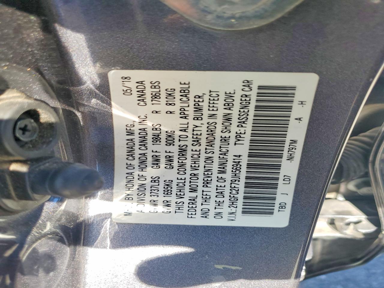 2018 HONDA CIVIC