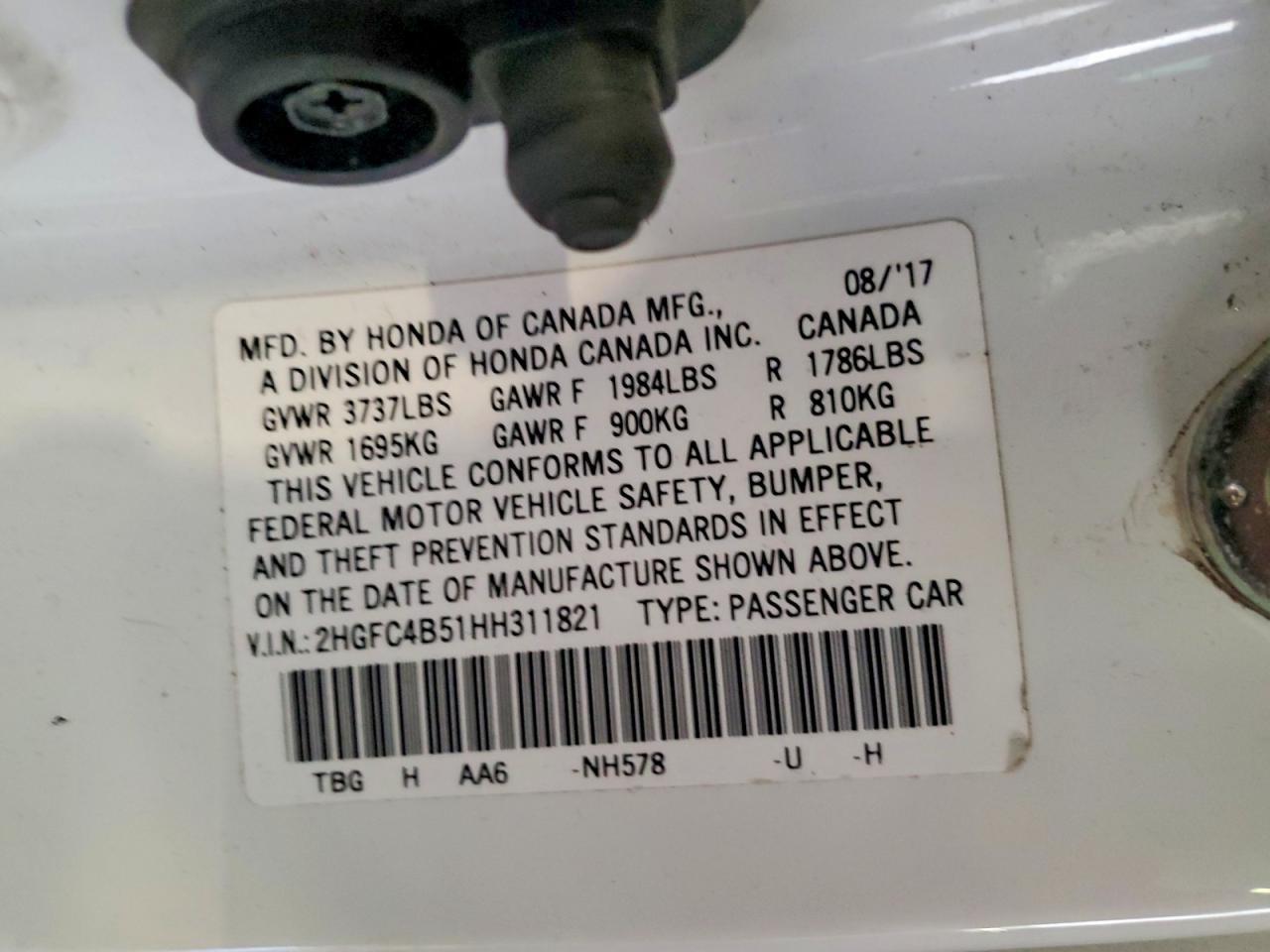 2017 HONDA CIVIC