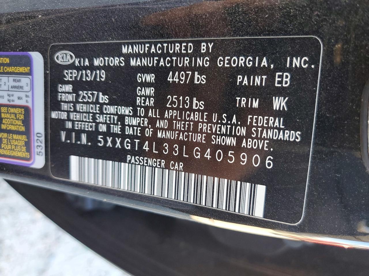 2020 KIA OPTIMA
