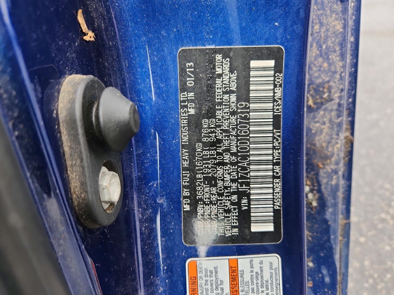 2013 SUBARU BRZ