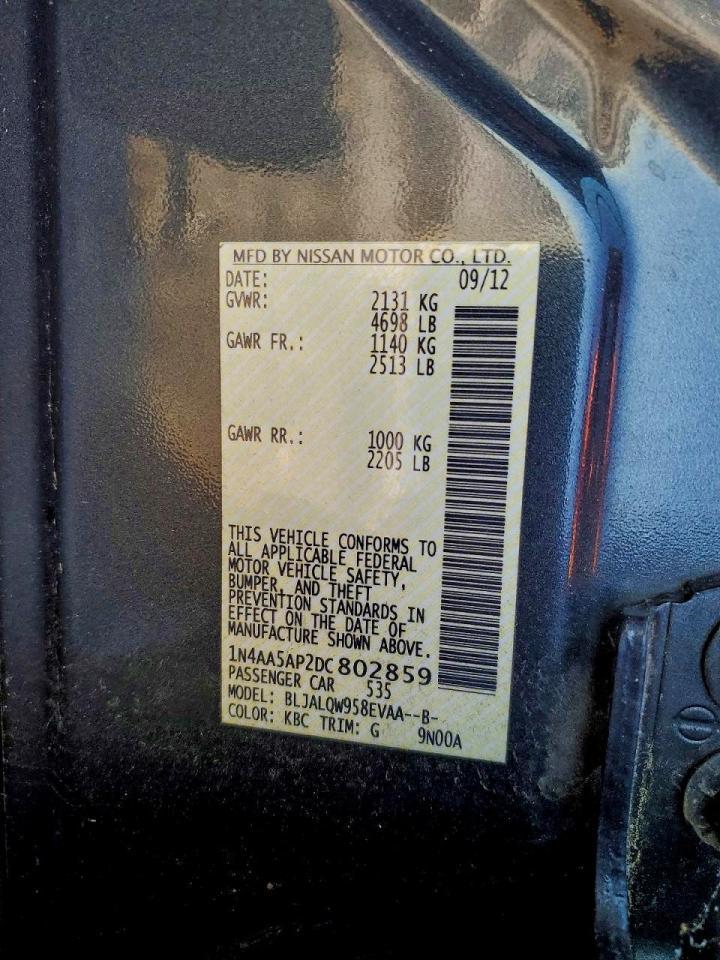 2013 NISSAN Maxima