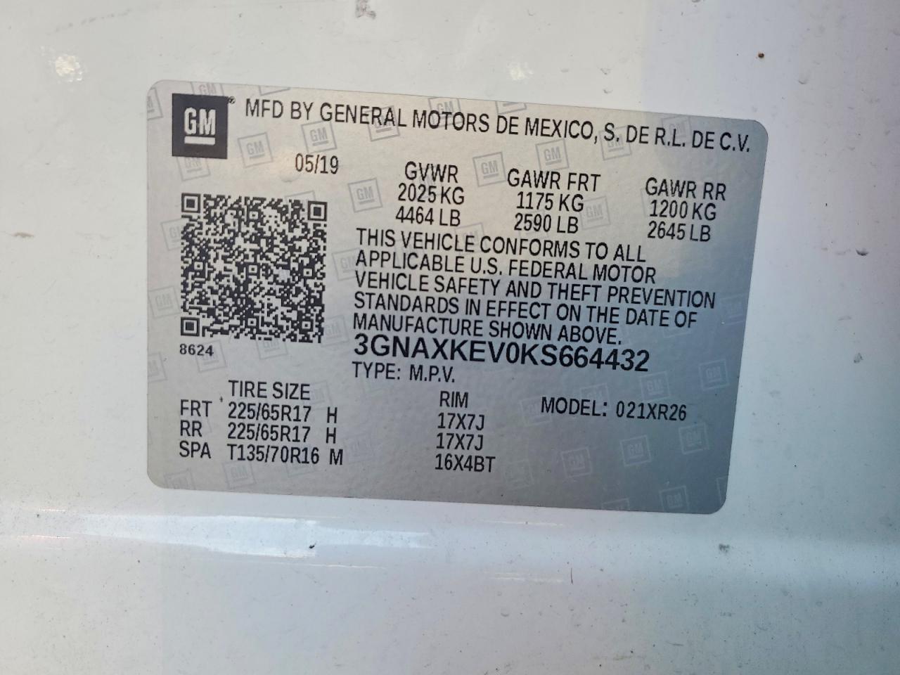 2019 CHEVROLET EQUINOX