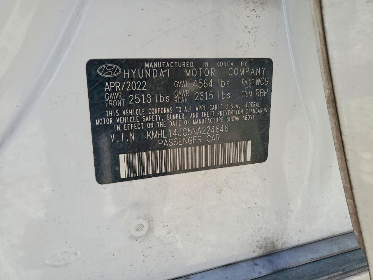 2022 HYUNDAI SONATA