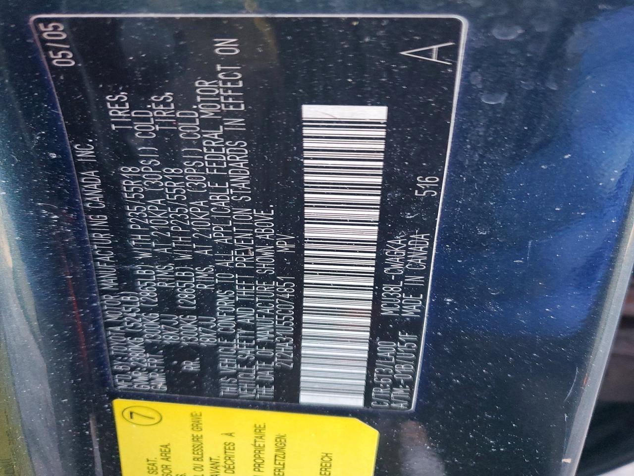 2005 LEXUS Rx 330