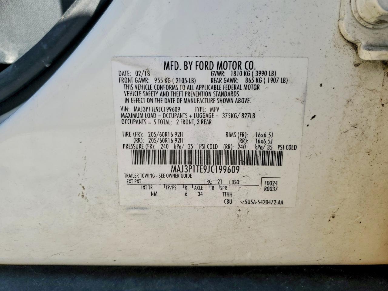 2018 FORD EcoSport