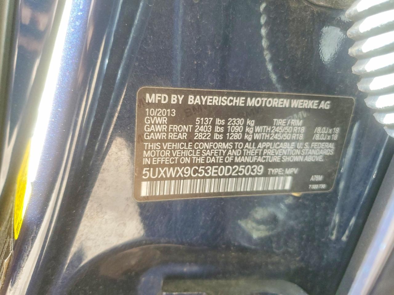 2014 BMW X3