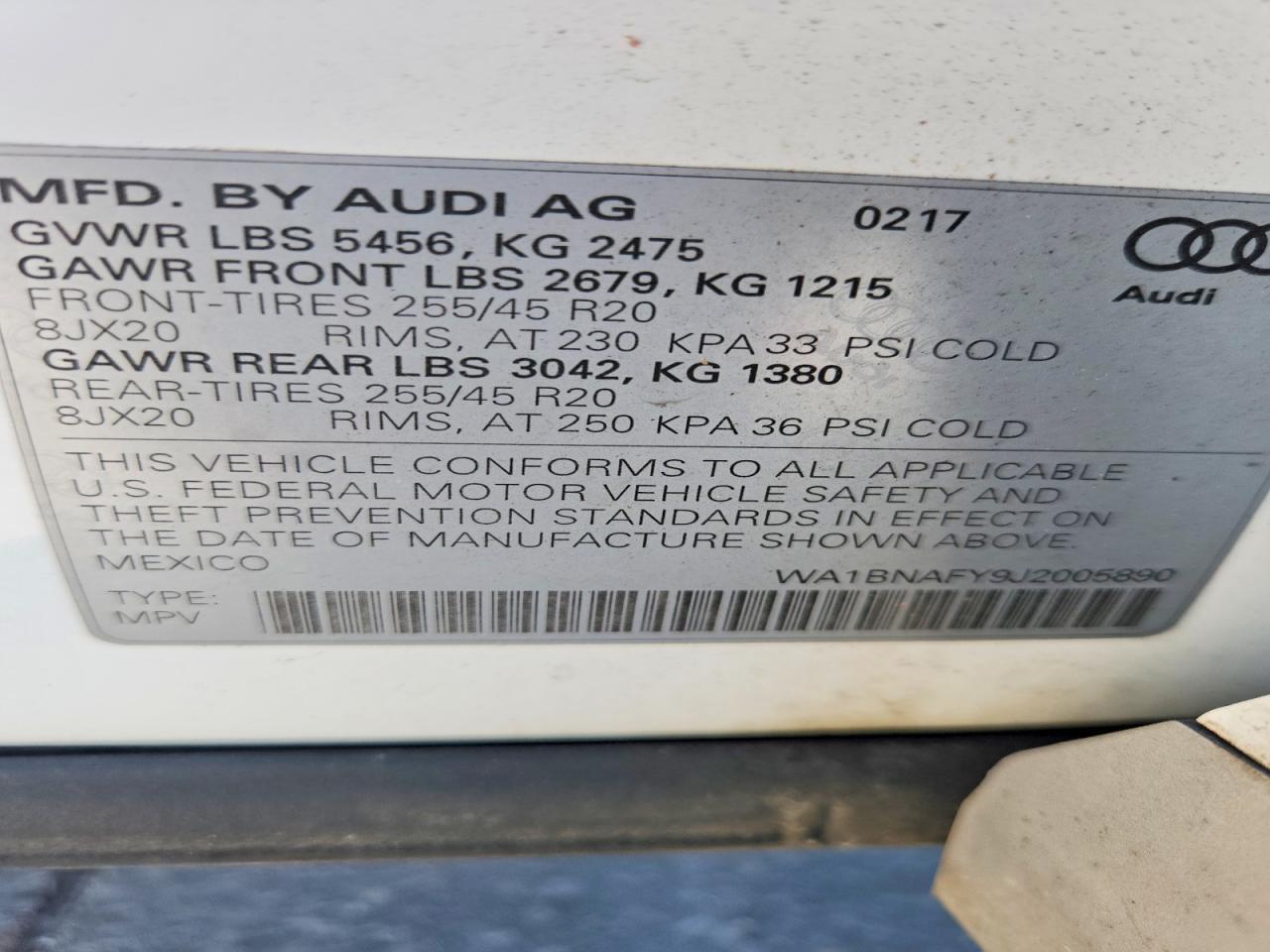 2018 AUDI Q5