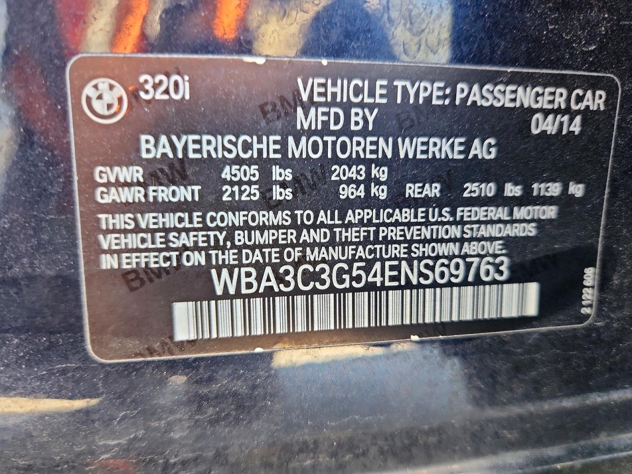 2014 BMW 3 SERIES