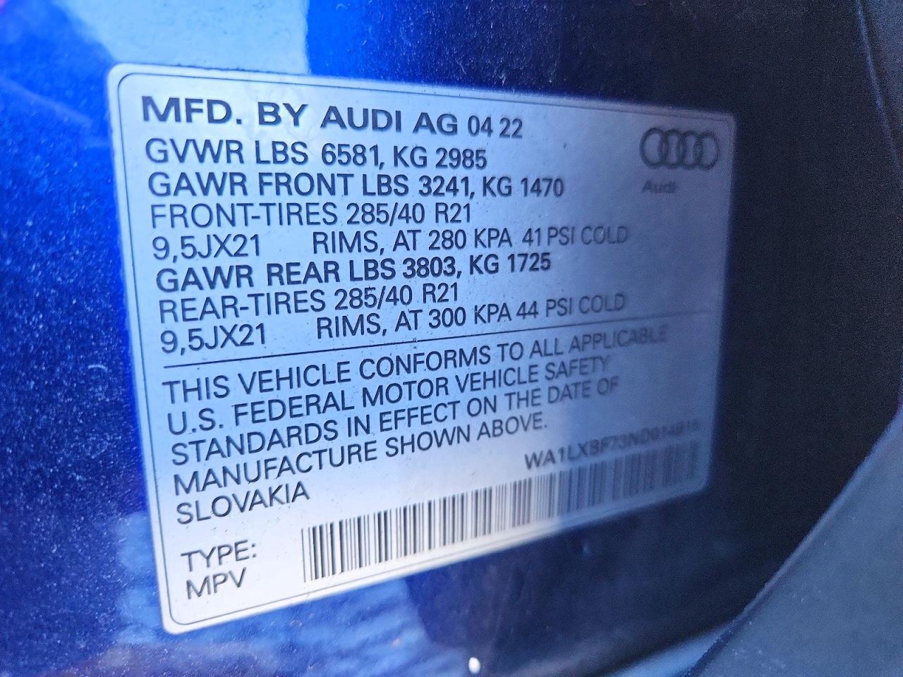 2022 AUDI Q7