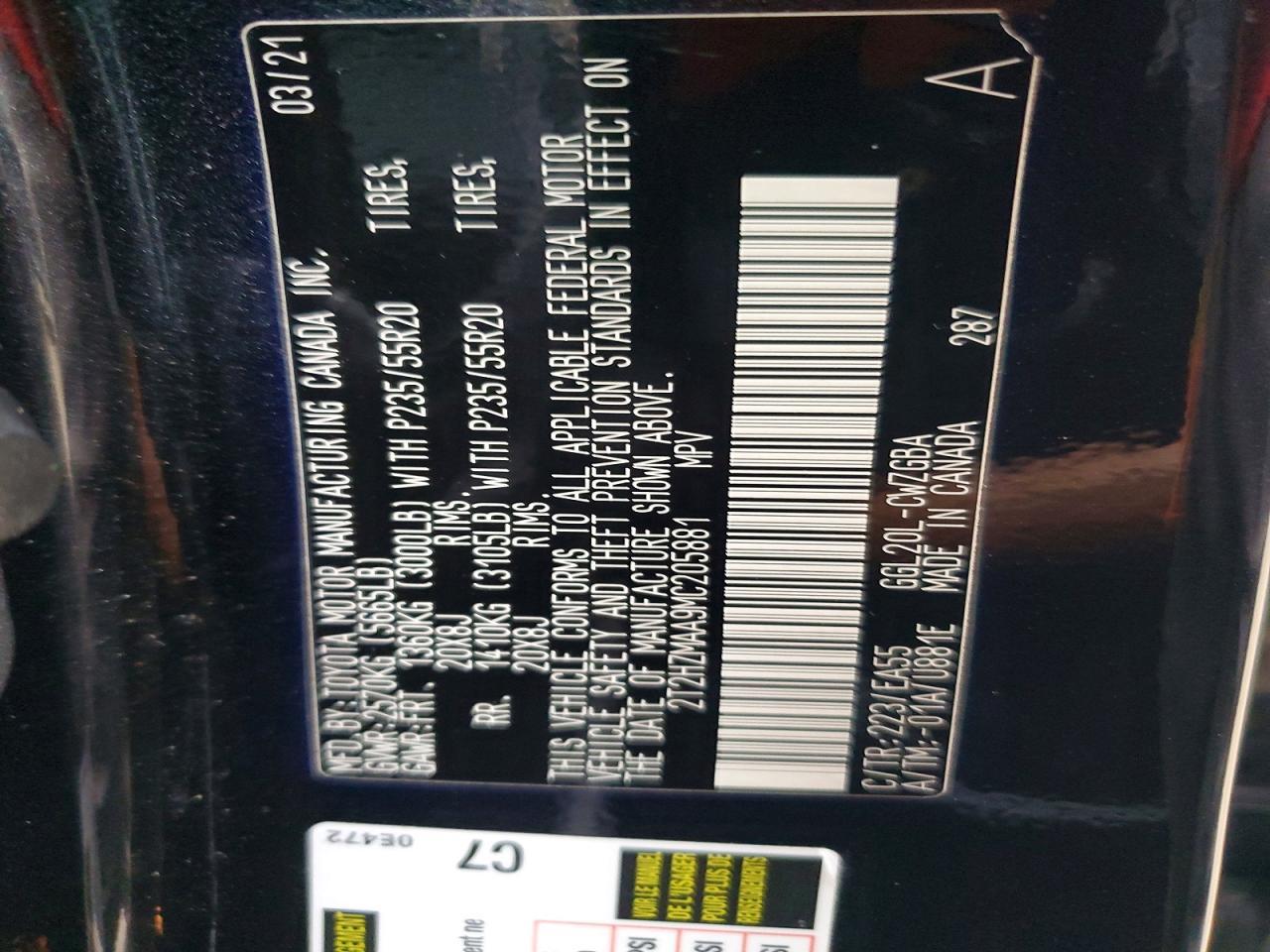 2021 LEXUS RX 350