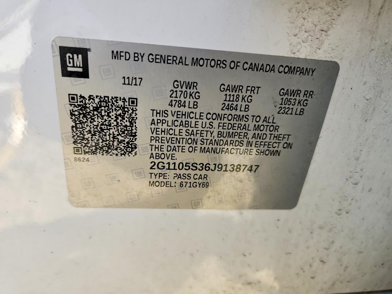 2018 CHEVROLET IMPALA