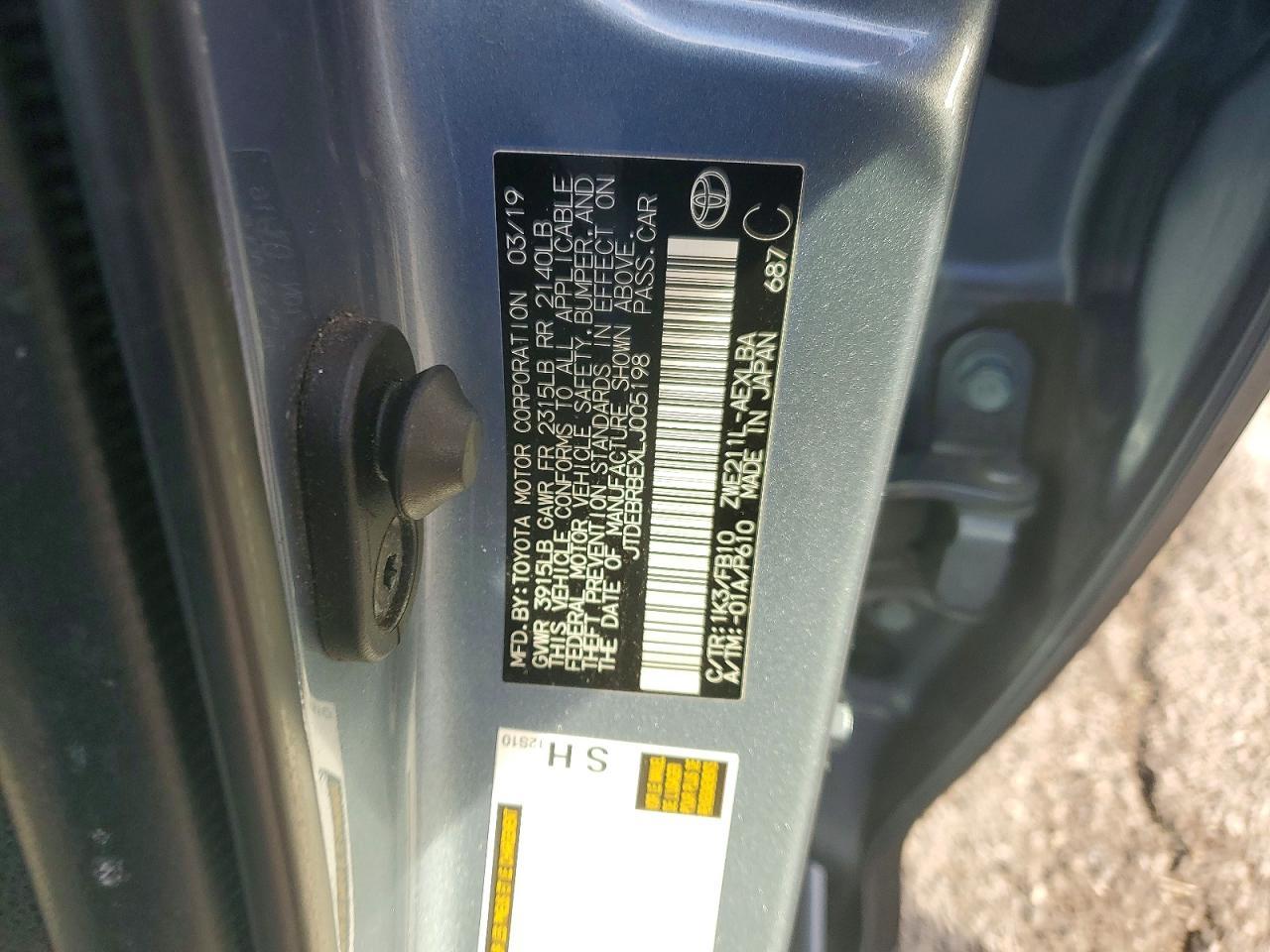 2020 TOYOTA COROLLA