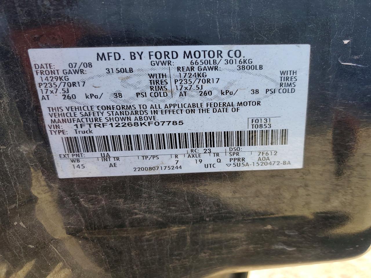 2008 FORD F-150