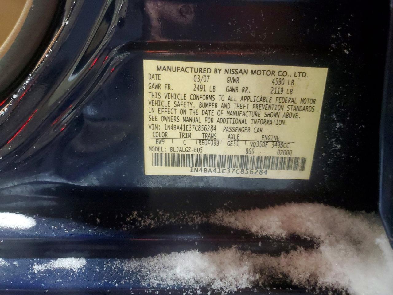 2007 NISSAN Maxima