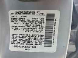 2003 NISSAN PATHFINDER