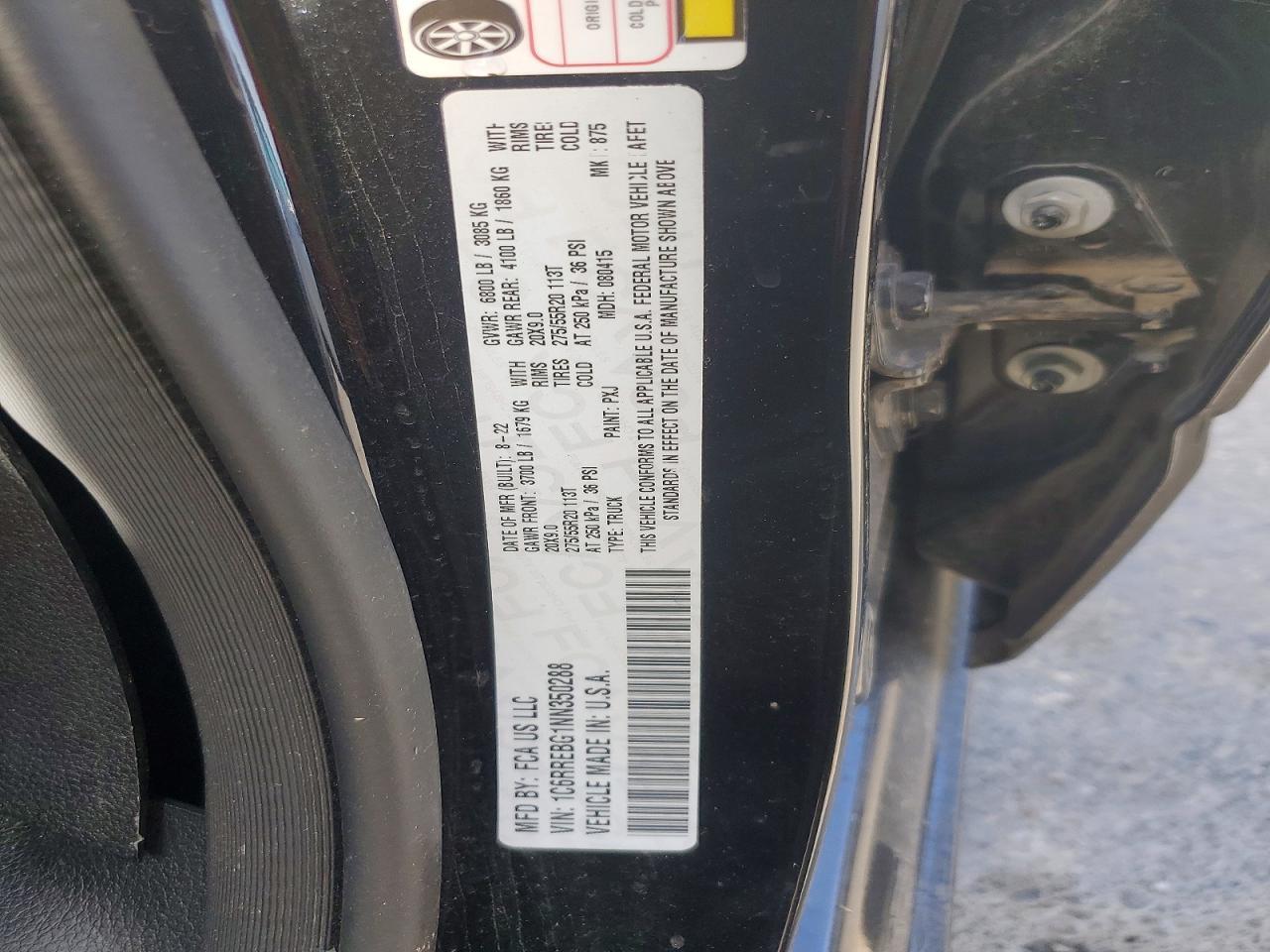 2022 RAM 1500