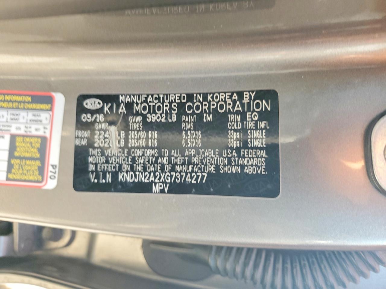 2016 KIA SOUL