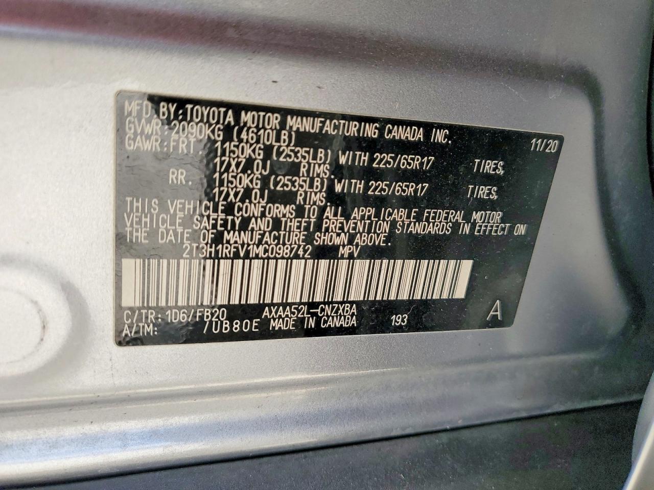 2021 TOYOTA RAV4