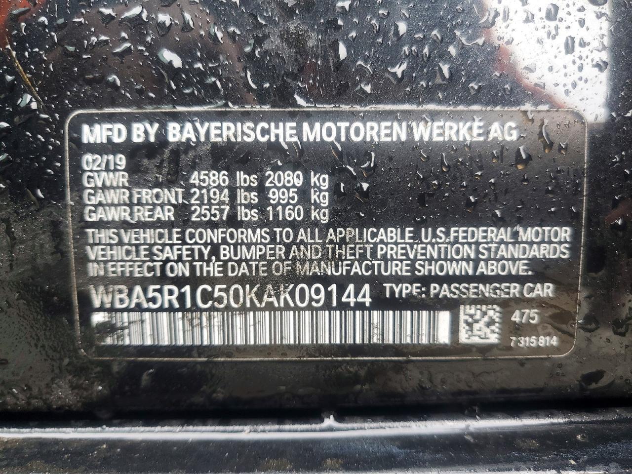 2019 BMW 3 SERIES