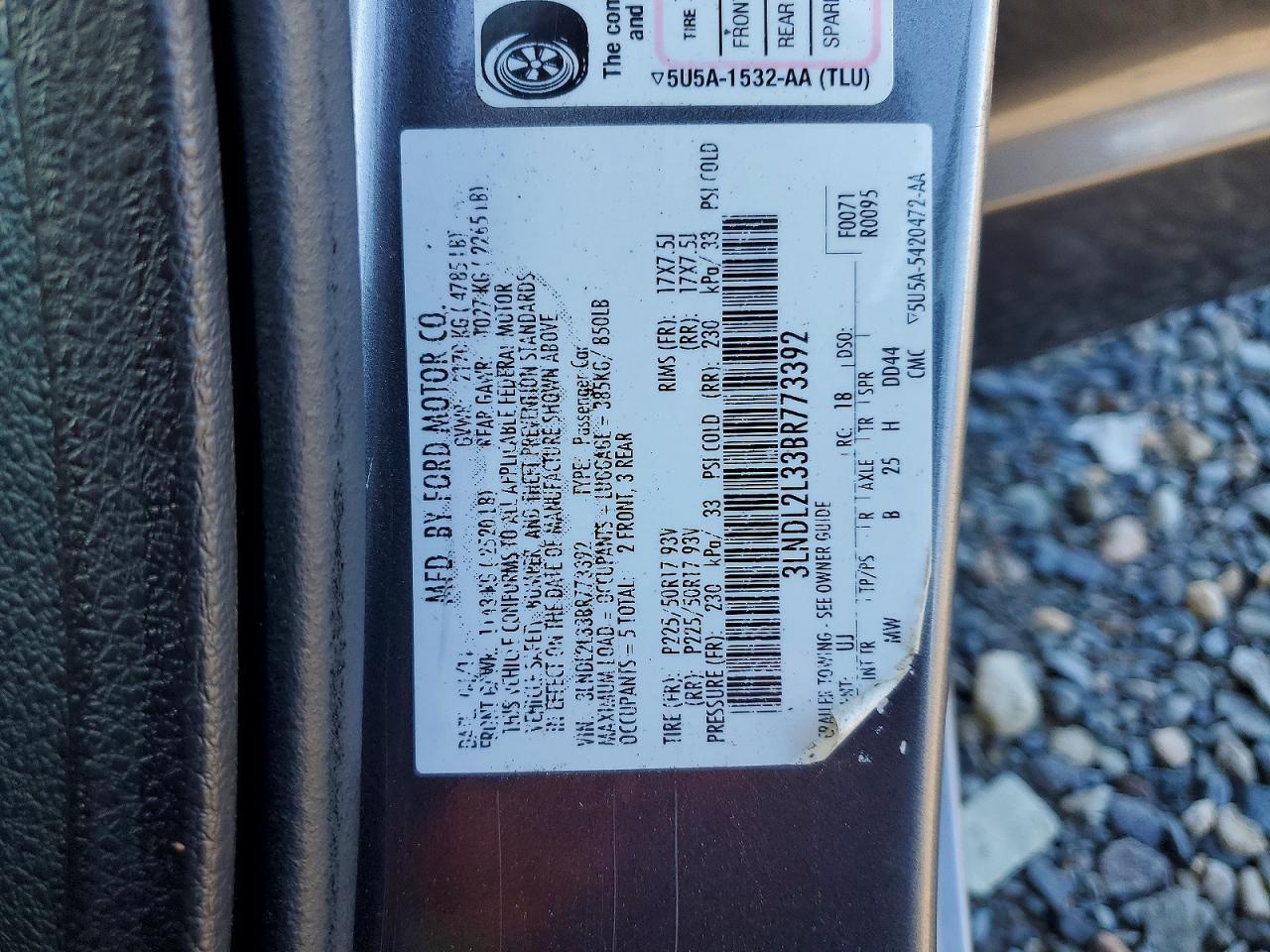 2011 LINCOLN MKZ