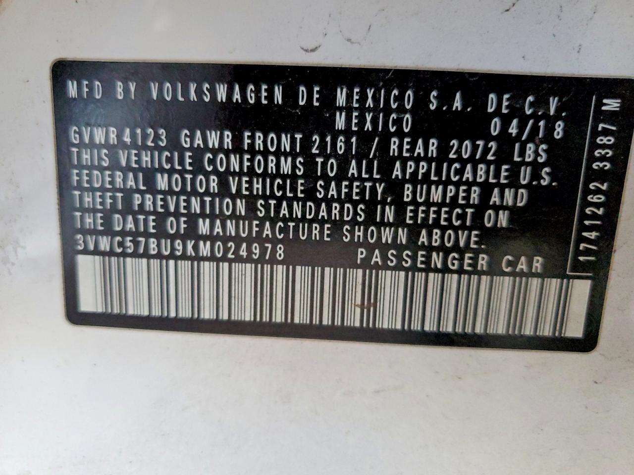 2019 VOLKSWAGEN JETTA