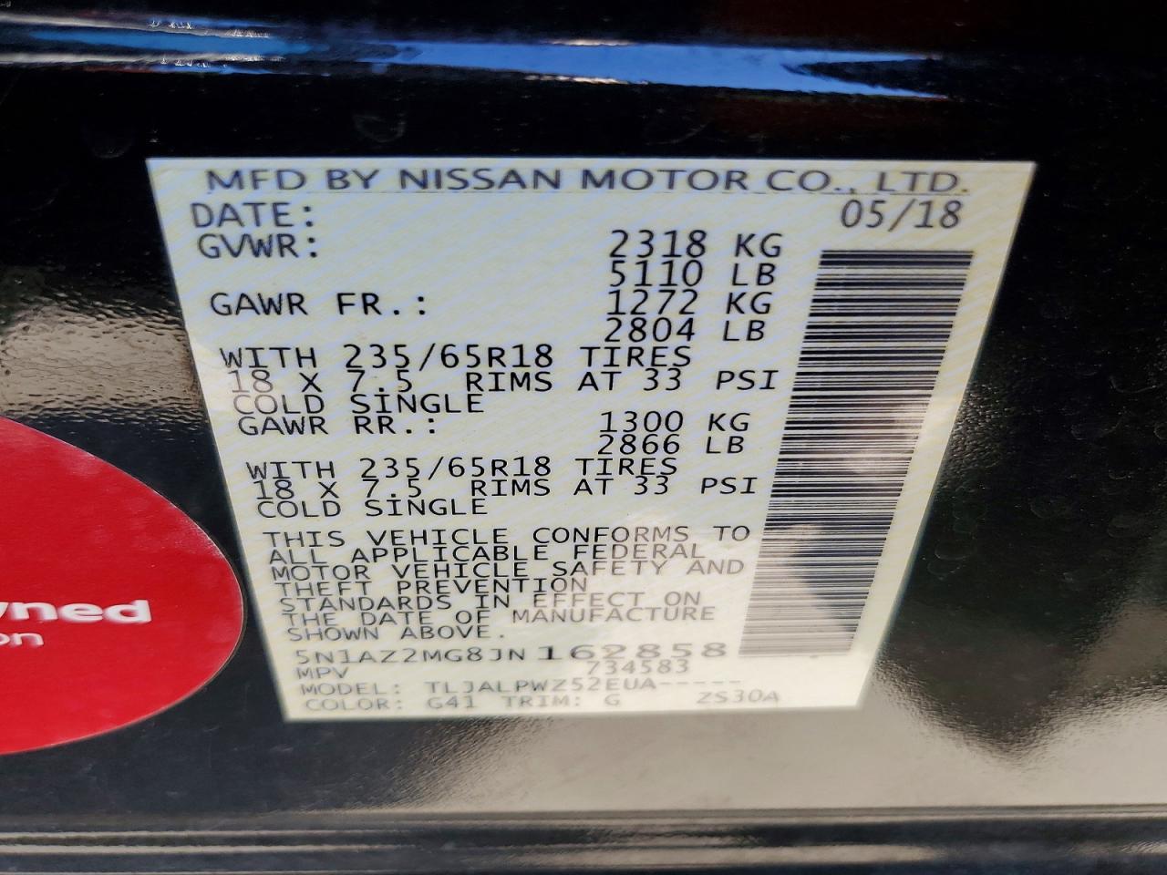 2018 NISSAN MURANO