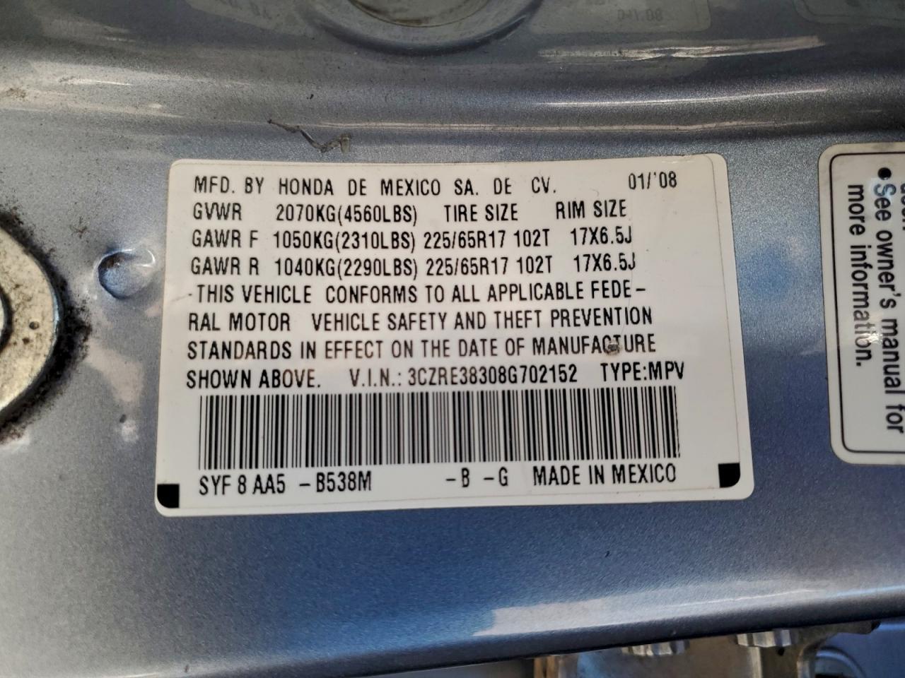 2008 HONDA CR-V
