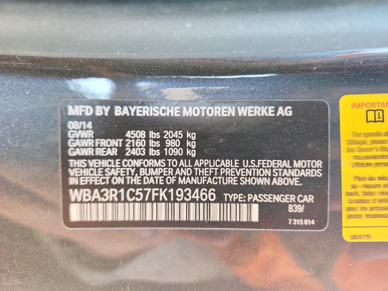 2015 BMW 4 Series