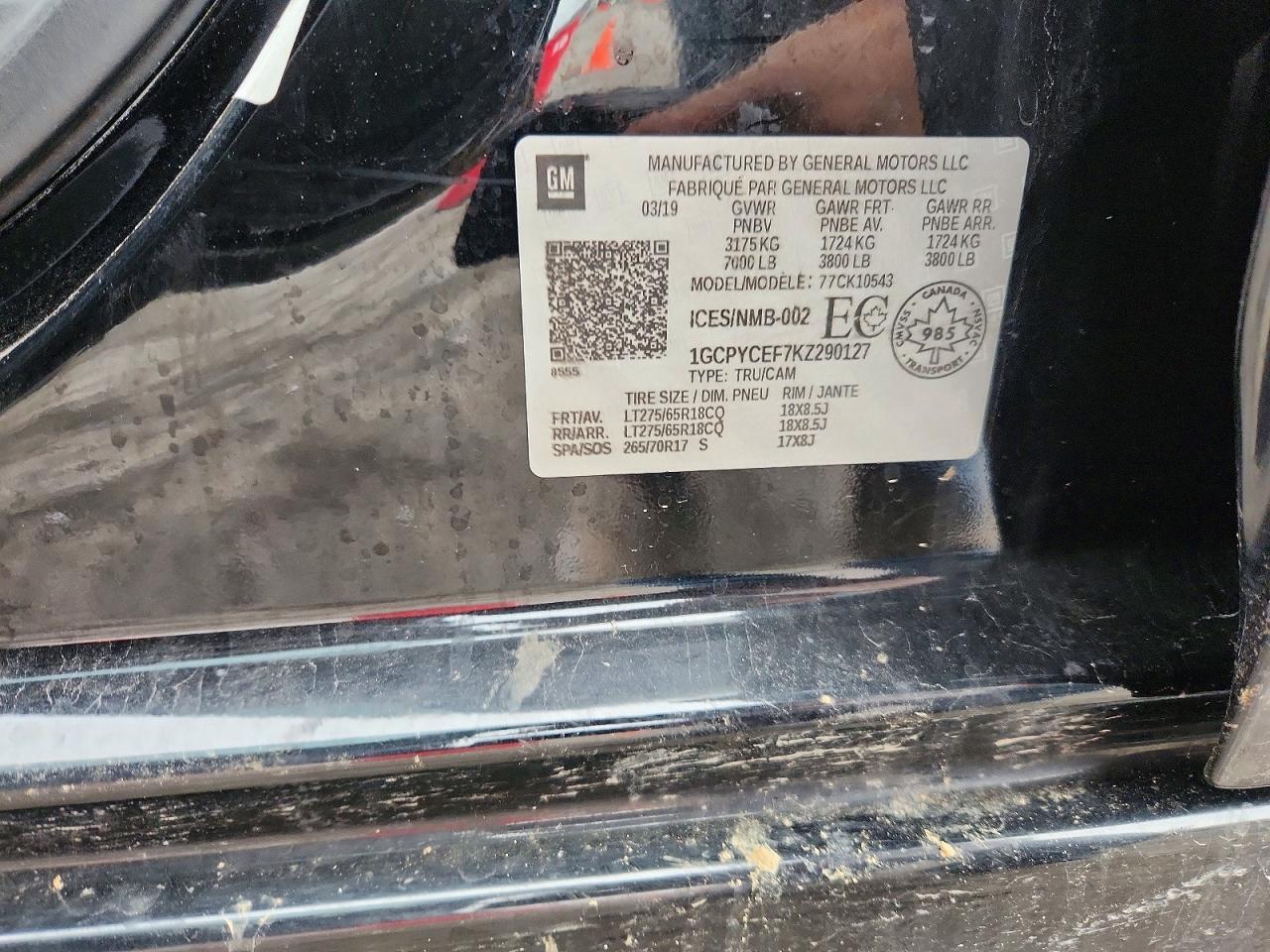 2019 CHEVROLET Silverado