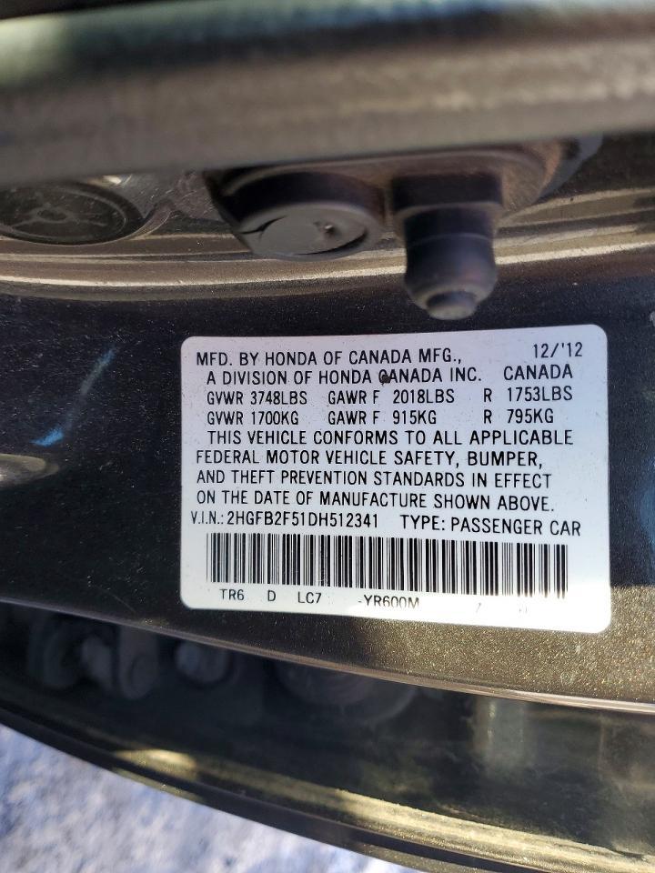 2013 HONDA CIVIC