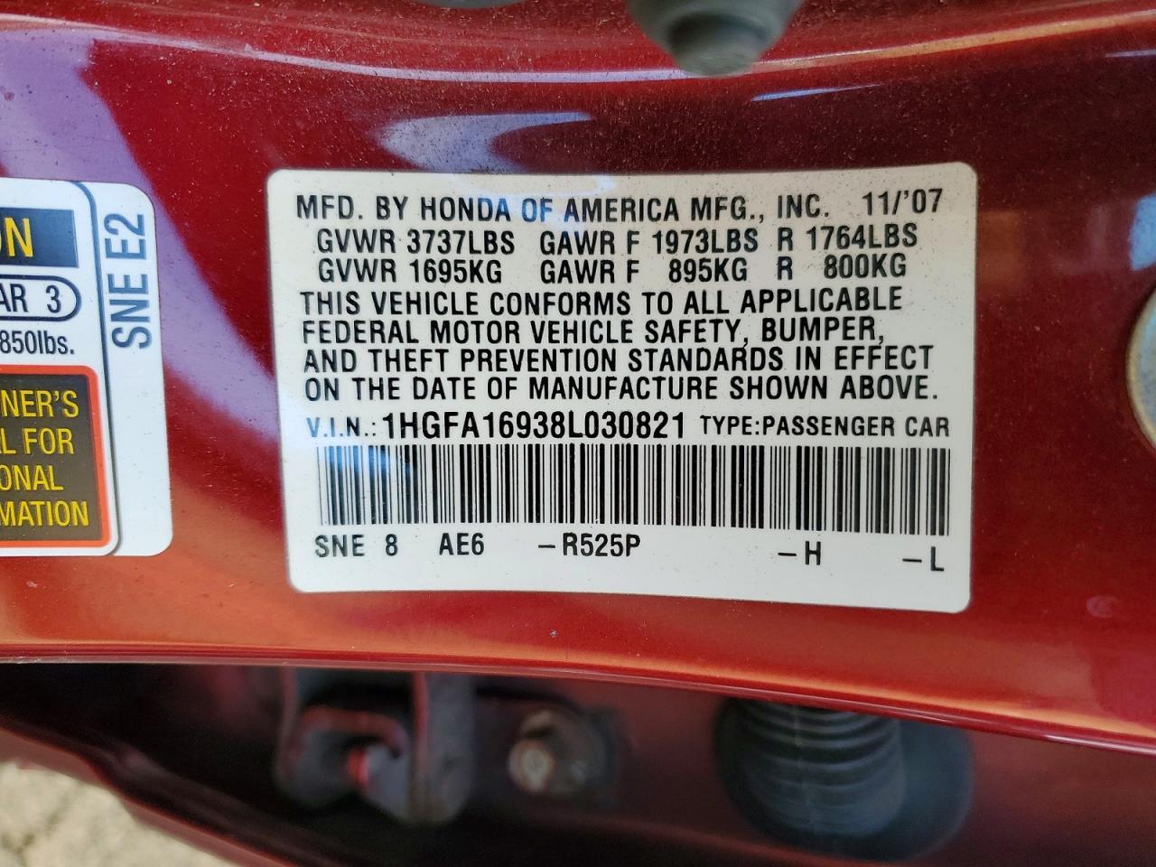 2008 HONDA CIVIC